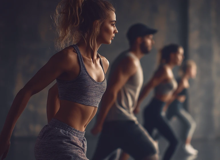 Люди в фитнес-зале