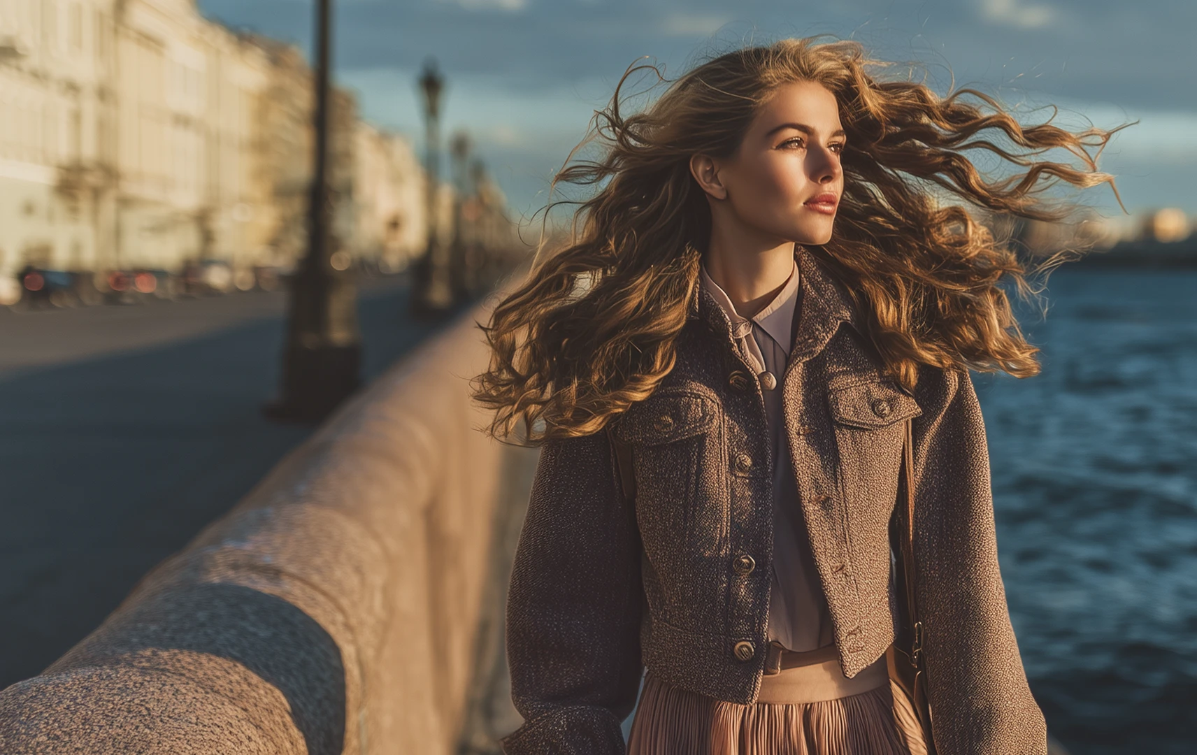 Девушка на набережной